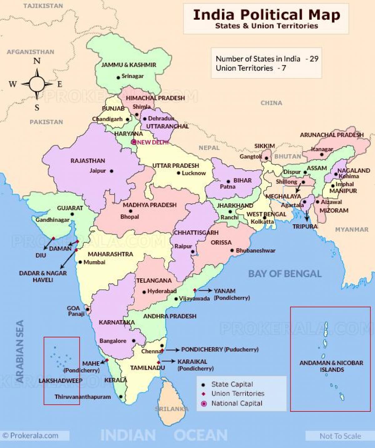 carte de l'Inde