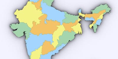 Carte en 3d de l'Inde