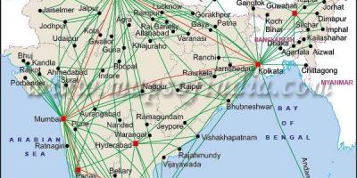 Air carte de l'Inde