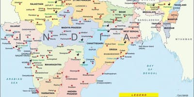 Carte de l'inde hd 1080p
