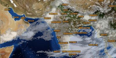 L'inde satellite weather map
