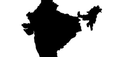 Carte de vecteur de l'inde